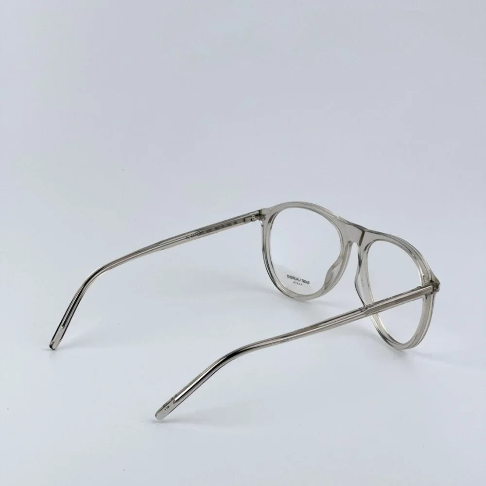 Saint Laurent Men BRAND NEW Eyeglasses Transparent Beige Pilot SL667OPT 003 - Picture 5 of 11